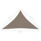 Preview: Sonnensegel Oxford-Gewebe Dreieckig 3,5x3,5x4,9 m Taupe