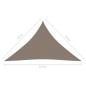 Preview: Sonnensegel Oxford-Gewebe Dreieckig 2,5x2,5x3,5 m Taupe