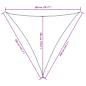Preview: Sonnensegel Oxford-Gewebe Dreieckig 3,6x3,6x3,6 m Taupe