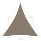 Preview: Sonnensegel Oxford-Gewebe Dreieckig 3,6x3,6x3,6 m Taupe
