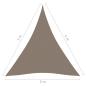 Preview: Sonnensegel Oxford-Gewebe Dreieckig 5x5x5 m Taupe