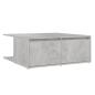 Preview: Couchtisch Betongrau 80x80x31 cm Holzwerkstoff