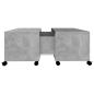 Preview: Couchtisch Betongrau 75x75x38 cm Holzwerkstoff