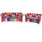 Preview: ARDEBO.de - 2-tlg. Chesterfield-Sofa-Set Stoff