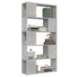 Preview: Bücherregal Raumteiler Betongrau 80x24x155 cm Holzwerkstoff
