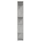 Preview: Bücherregal Raumteiler Betongrau 80x24x155 cm Holzwerkstoff