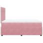 Preview: Boxspringbett mit Matratze Rosa 120x200 cm Samt