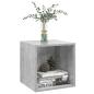 Preview: Wandschrank Betongrau 37x37x37 cm Holzwerkstoff