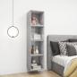 Preview: Wandschrank Betongrau 37x37x37 cm Holzwerkstoff