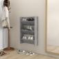 Preview: ARDEBO.de - Wand-Schuhschrank Betongrau 60x18x90 cm Holzwerkstoff