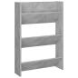 Preview: Wand-Schuhschrank Betongrau 60x18x90 cm Holzwerkstoff