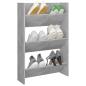 Preview: Wand-Schuhschrank Betongrau 60x18x90 cm Holzwerkstoff