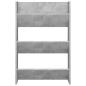 Preview: Wand-Schuhschrank Betongrau 60x18x90 cm Holzwerkstoff