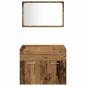Preview: 4-teiliges Badezimmermöbel-Set Altes Holz Massivholz