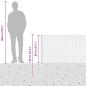 Preview: Zaunpfosten 11 Stk U-Profil 80 cm Verzinkter Stahl, Sechseckzaun 0,8x50 m Verzinkter Stahl