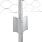 Preview: Zaunpfosten 11 Stk U-Profil 80 cm Verzinkter Stahl, Sechseckzaun 0,8x50 m Verzinkter Stahl