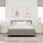 Preview: Boxspringbett mit Matratze Taupe 160x200 cm Stoff