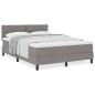 Preview: Boxspringbett mit Matratze Taupe 140x200 cm Stoff