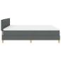 Preview: Boxspringbett mit Matratze Dunkelgrau 180x200 cm Stoff