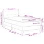 Preview: Boxspringbett mit Matratze Dunkelgrau 90x190 cm Stoff