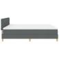 Preview: Boxspringbett mit Matratze Dunkelgrau 180x200 cm Stoff