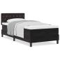 Preview: Boxspringbett mit Matratze Schwarz 100x200 cm Samt