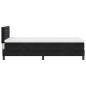 Preview: Boxspringbett mit Matratze Schwarz 100x200 cm Samt
