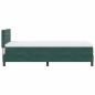 Preview: Boxspringbett mit Matratze Dunkelgrün 100x200 cm Samt
