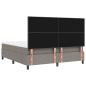Preview: Boxspringbett mit Matratze Taupe Super King Stoff