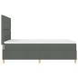 Preview: Boxspringbett mit Matratze Dunkelgrau 160x200 cm Stoff