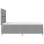 Preview: Boxspringbett mit Matratze Hellgrau 160x200 cm Stoff
