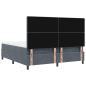 Preview: Boxspringbett mit Matratze Dunkelgrau Samt