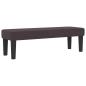 Preview: Boxspringbett mit Matratze & Bank Dunkelbraun 120x200 cm Stoff