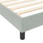 Preview: Bettgestell Hellgrau 90x190 cm Samt