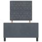 Preview: Bettgestell Dunkelgrau 90x190 cm Samt