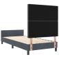 Preview: Bettgestell Dunkelgrau 90x200 cm Samt