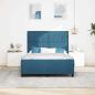 Preview: Bettgestell Dunkelblau 140x190 cm Samt