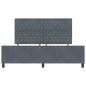 Preview: Bettgestell Dunkelgrau 180x200 cm Samt