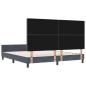 Preview: Bettgestell Dunkelgrau 180x200 cm Samt