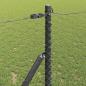 Preview: Sechseckzaun mit 13 Pfosten Grau 1x25 m Verzinkter Stahl