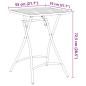 Preview: Bistrotisch Beige 55 x 55 x 72,5 cm Pulverbeschichteter Stahl