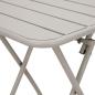 Preview: Gartentisch Klappbar Beige 55x55x73 cm Stahl