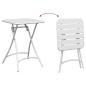 Preview: 3-tlg. Bistro-Set Klappbar Weiß Stahl