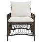 Preview: Gartenstuhl mit Kissen Braun 60x70x78 cm Poly Rattan