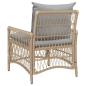 Preview: Gartenstuhl mit Kissen Beige 60x70x78 cm Poly Rattan