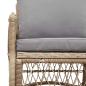 Preview: Gartenstuhl mit Kissen Beige 60x70x78 cm Poly Rattan