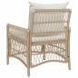 Preview: Gartenstuhl mit Kissen Beige 60x70x78 cm Poly Rattan