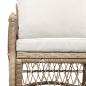 Preview: Gartenstuhl mit Kissen Beige 60x70x78 cm Poly Rattan