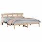Preview: Kiefernholz-Bettgestell Naturholz Massives Kiefernholz 180 x 200 cm