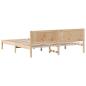 Preview: Kiefernholz-Bettgestell Naturholz Massives Kiefernholz 180 x 200 cm